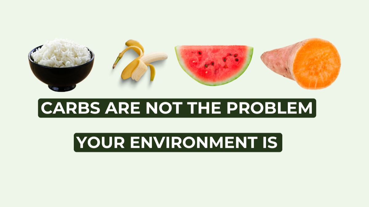 Carbs aren't the problem. Your environment is.